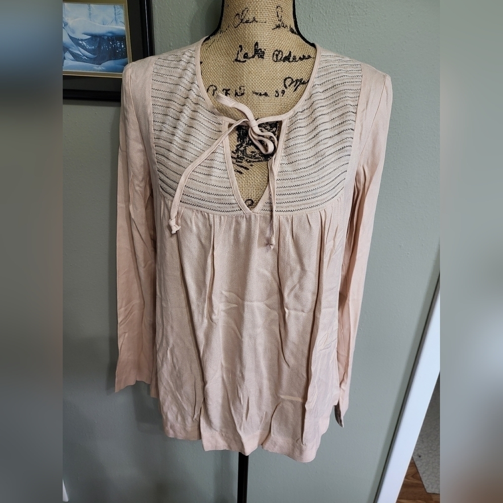 Ella Moss Boho Top with Tie
